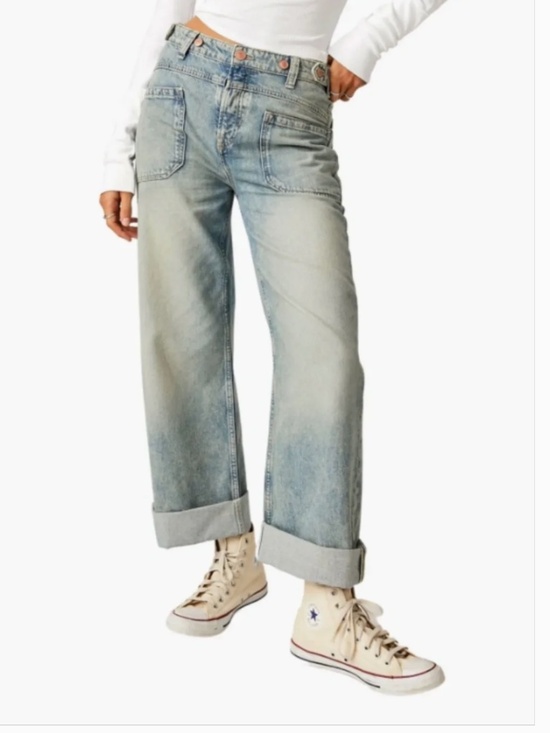 We The Free Denim - We the Free Palmer Cuffed Baggy Jeans